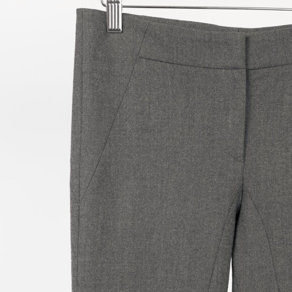 Brunello Cucinelli Grey Wool-Flannel Skinny Pants - Picture 4 of 11